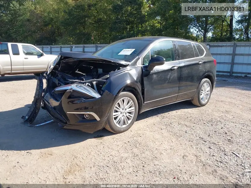 2017 BUICK ENVISION VIN LRBFXASA1HD003381 — фото 2
