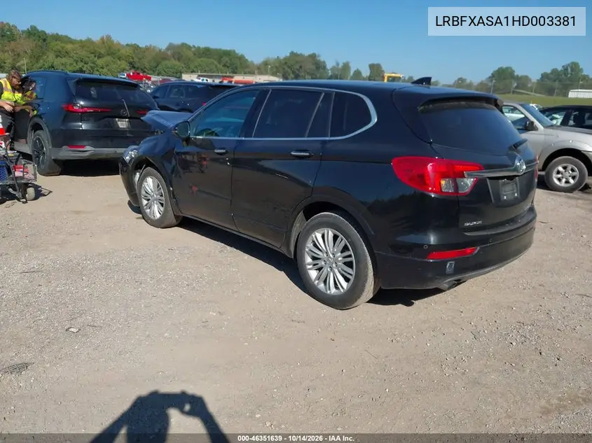 2017 BUICK ENVISION VIN LRBFXASA1HD003381 — фото 3