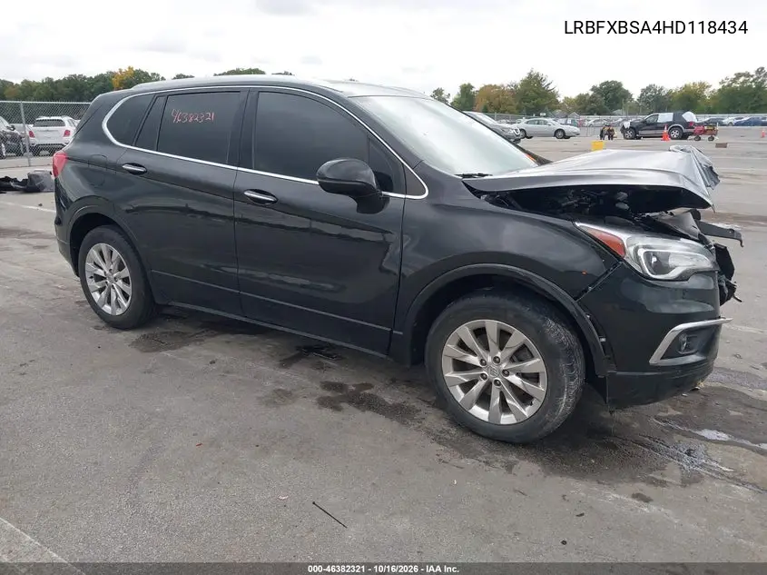 BUICK ENVISION 2017, VIN LRBFXBSA4HD118434