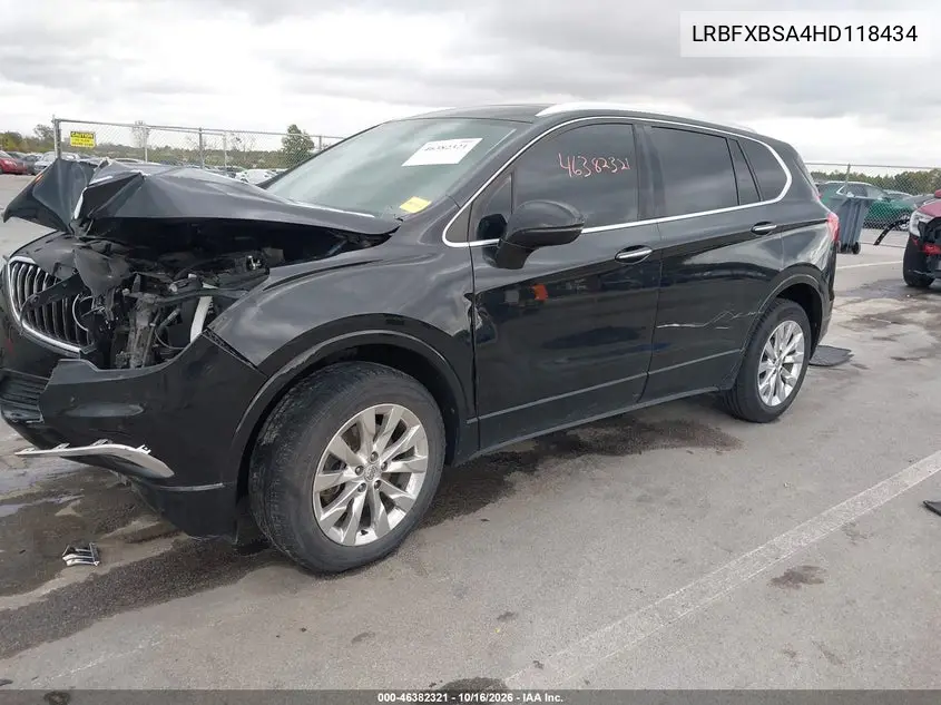 2017 BUICK ENVISION VIN LRBFXBSA4HD118434 — фото 2