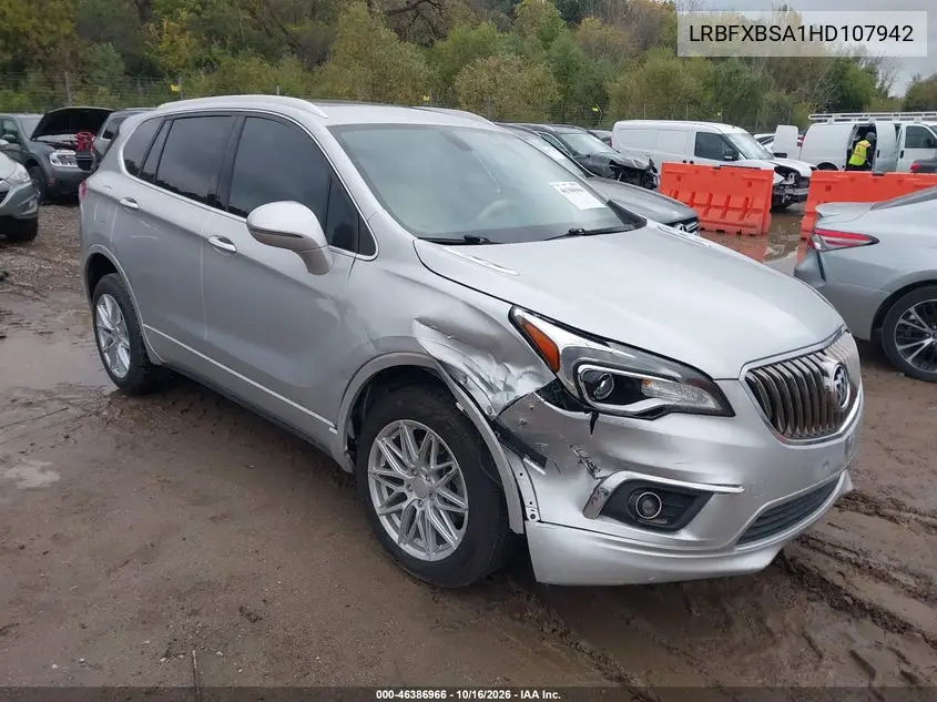 BUICK ENVISION 2017, VIN LRBFXBSA1HD107942