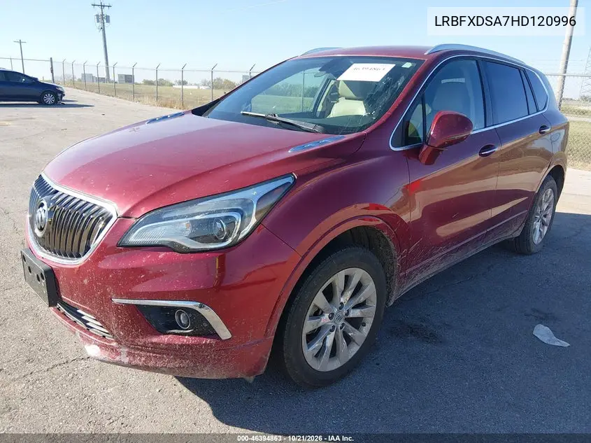 2017 BUICK ENVISION VIN LRBFXDSA7HD120996 — фото 2