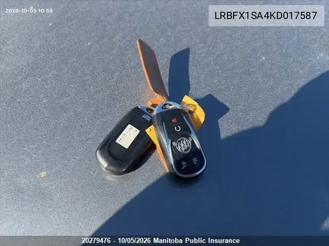 2019 BUICK ENVISION VIN LRBFX1SA4KD017587 — фото 11