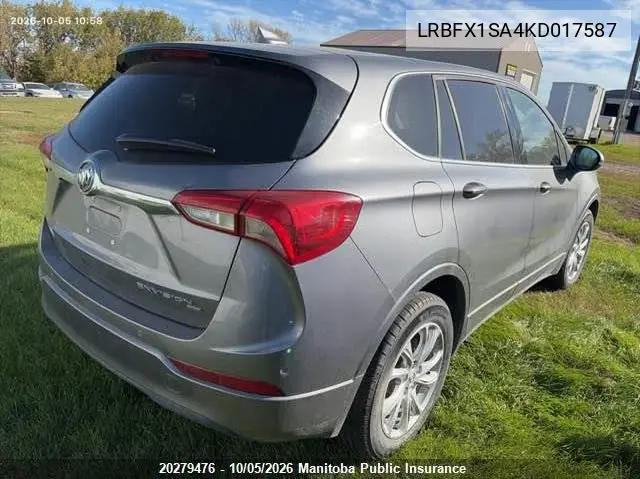2019 BUICK ENVISION VIN LRBFX1SA4KD017587 — фото 4