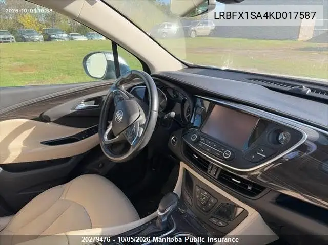 2019 BUICK ENVISION VIN LRBFX1SA4KD017587 — фото 5