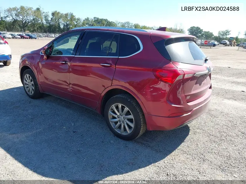 2019 BUICK ENVISION VIN LRBFX2SA0KD024588 — фото 3