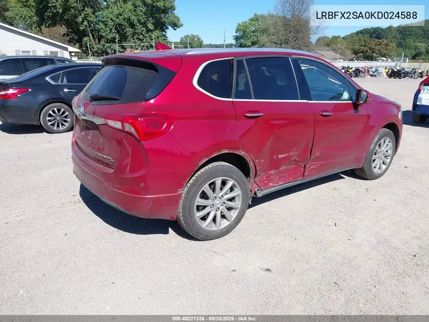 2019 BUICK ENVISION VIN LRBFX2SA0KD024588 — фото 4