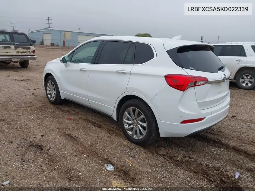 2019 BUICK ENVISION VIN LRBFXCSA5KD022339 — фото 3