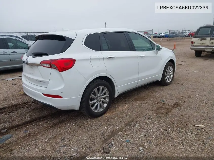 2019 BUICK ENVISION VIN LRBFXCSA5KD022339 — фото 4