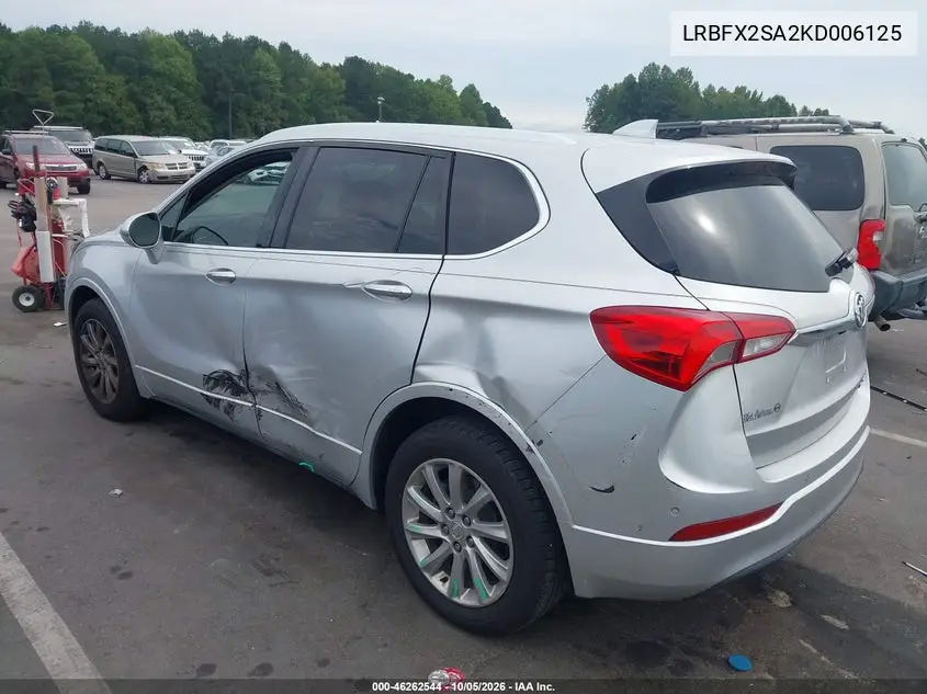 2019 BUICK ENVISION VIN LRBFX2SA2KD006125 — фото 3