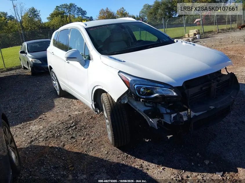 BUICK ENVISION 2019, VIN LRBFX2SA5KD107661
