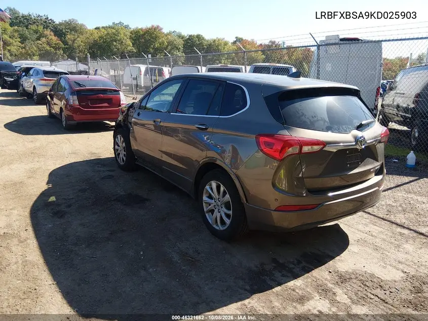 2019 BUICK ENVISION VIN LRBFXBSA9KD025903 — фото 3