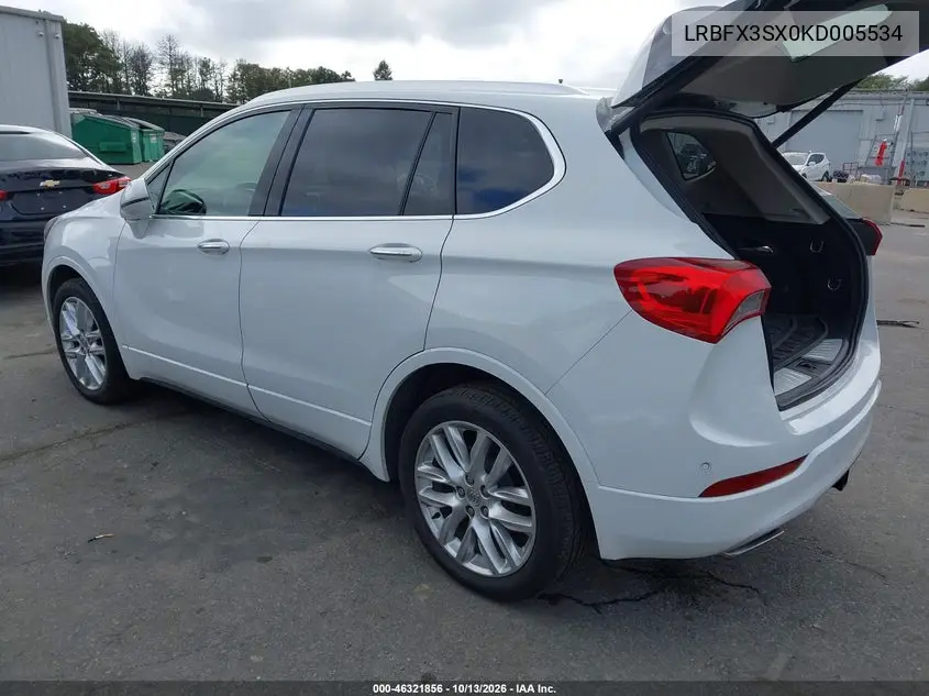 2019 BUICK ENVISION VIN LRBFX3SX0KD005534 — фото 3