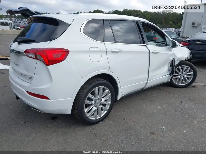 2019 BUICK ENVISION VIN LRBFX3SX0KD005534 — фото 4