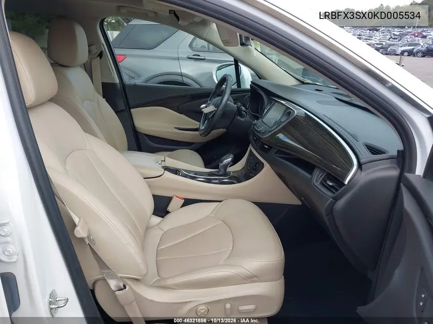 2019 BUICK ENVISION VIN LRBFX3SX0KD005534 — фото 5