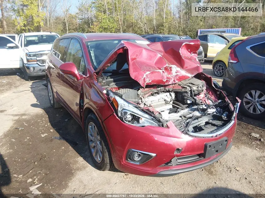 BUICK ENVISION 2019, VIN LRBFXCSA8KD144466