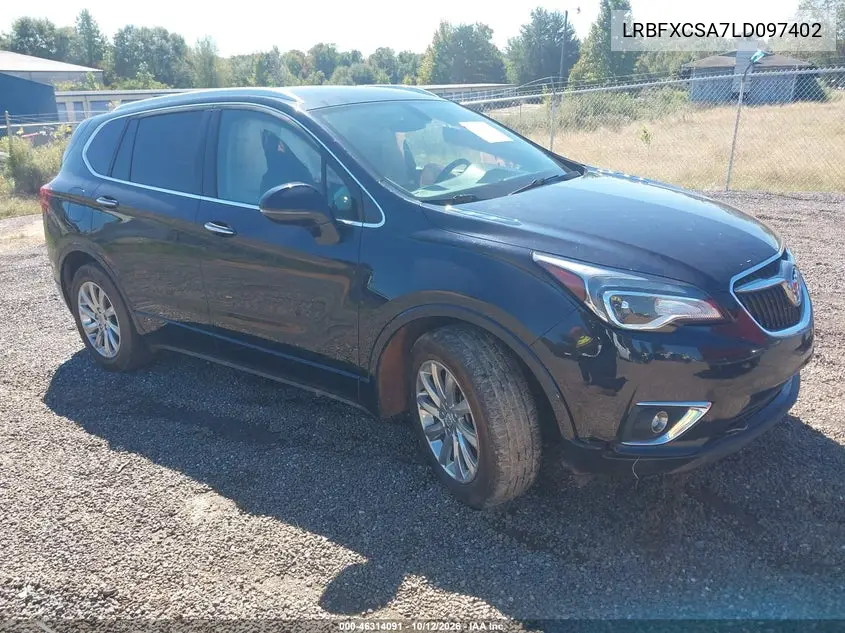 BUICK ENVISION 2020, VIN LRBFXCSA7LD097402