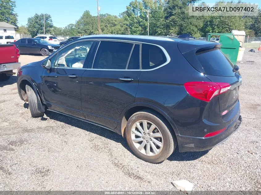2020 BUICK ENVISION VIN LRBFXCSA7LD097402 — фото 3