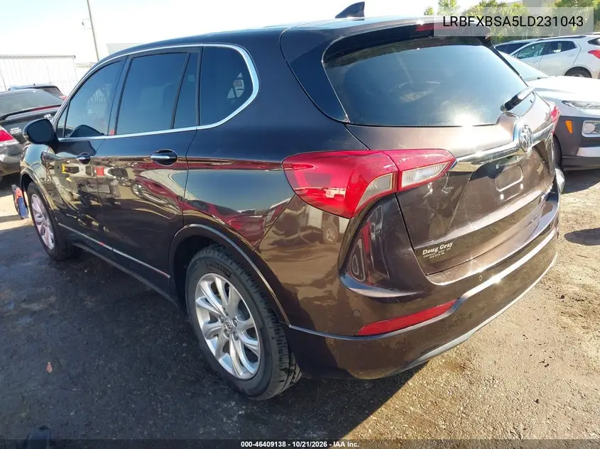 2020 BUICK ENVISION VIN LRBFXBSA5LD231043 — фото 3