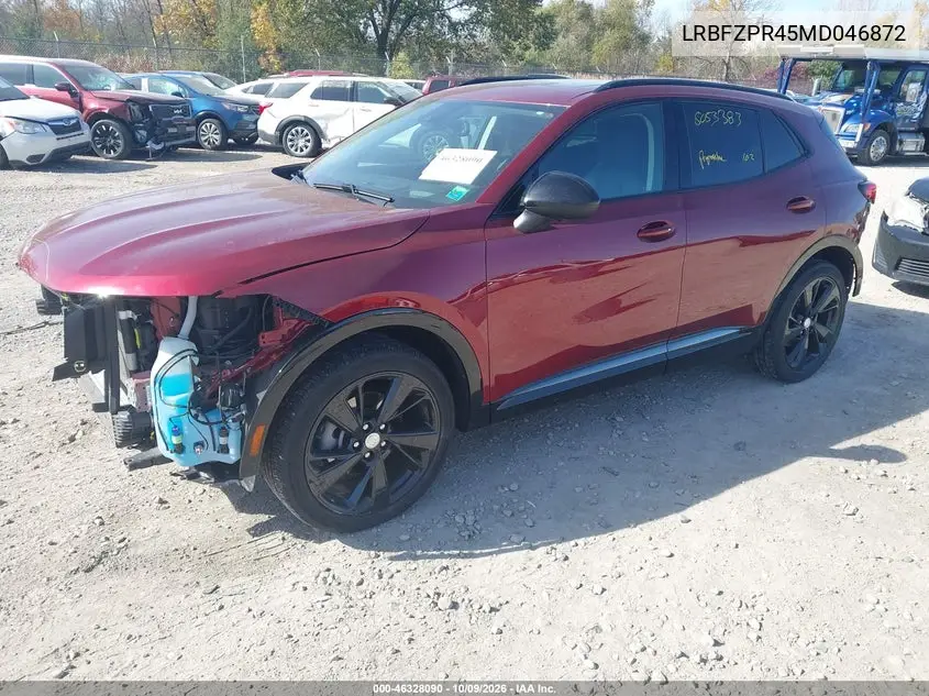 2021 BUICK ENVISION VIN LRBFZPR45MD046872 — фото 2