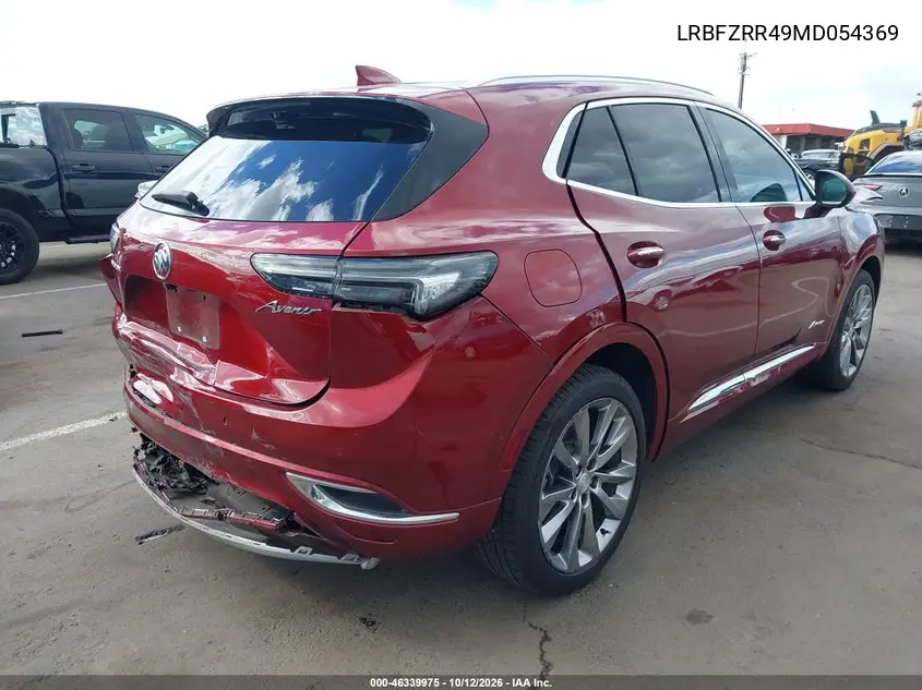 2021 BUICK ENVISION VIN LRBFZRR49MD054369 — фото 4