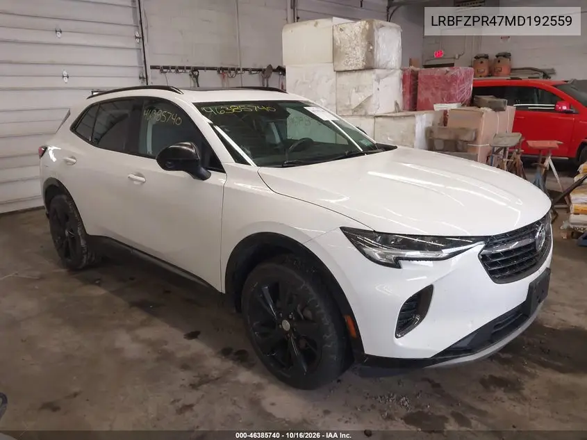 BUICK ENVISION 2021, VIN LRBFZPR47MD192559