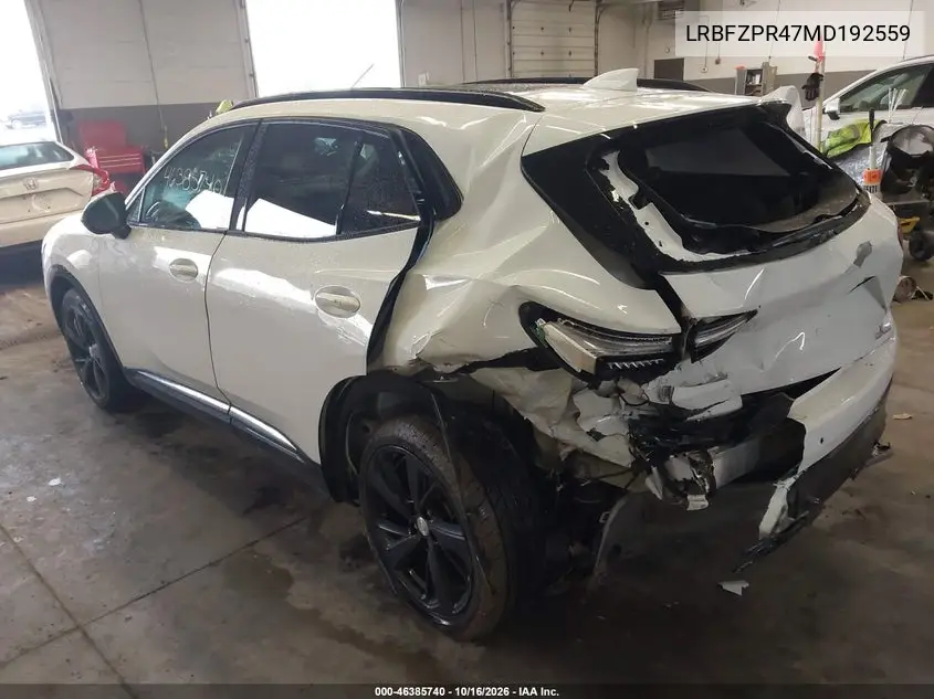 2021 BUICK ENVISION VIN LRBFZPR47MD192559 — фото 3