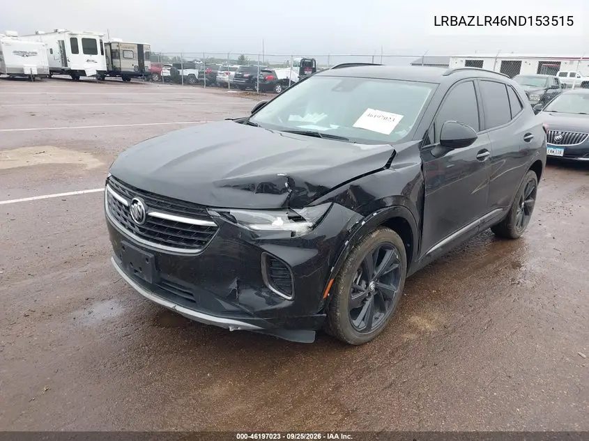 2022 BUICK ENVISION VIN LRBAZLR46ND153515 — фото 2