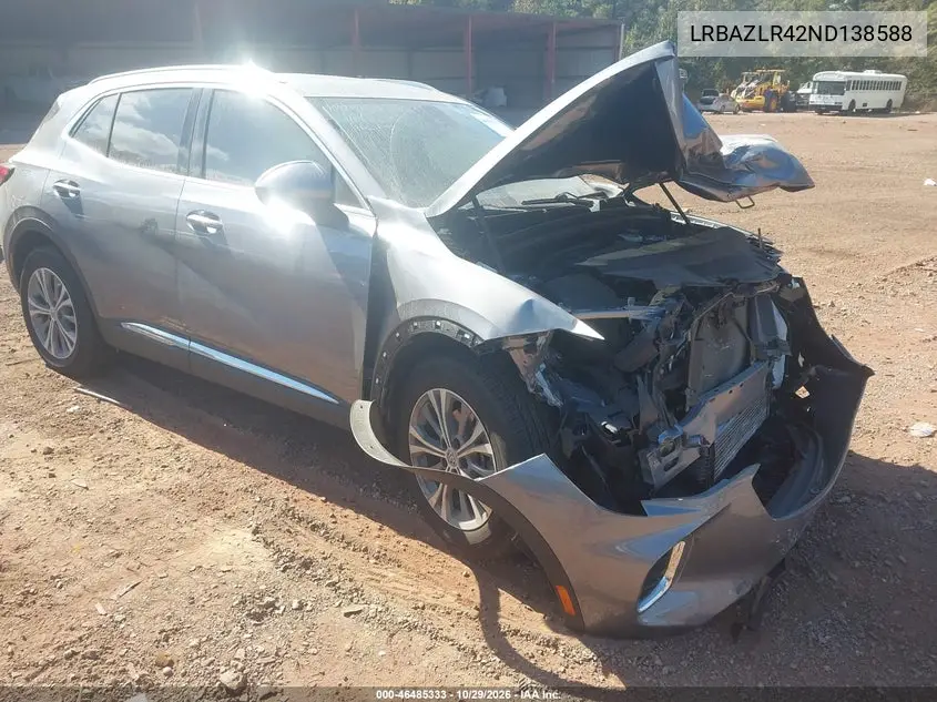 BUICK ENVISION 2022, VIN LRBAZLR42ND138588