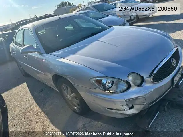 2005 BUICK LACROSSE VIN 2G4WD532X51200660 — фото 2