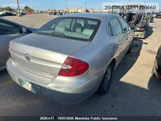 2005 BUICK LACROSSE VIN 2G4WD532X51200660 — фото 4