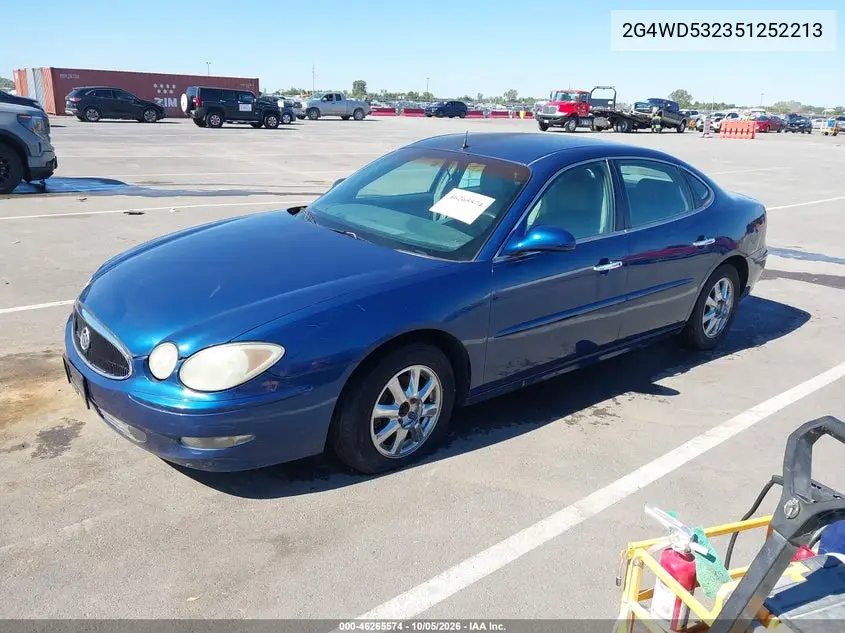 2005 BUICK LACROSSE VIN 2G4WD532351252213 — фото 2