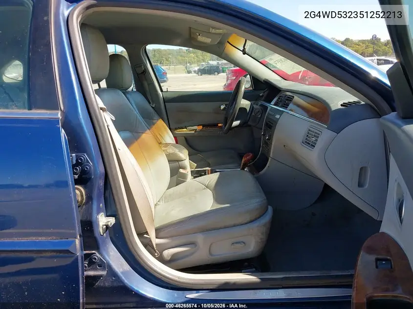 2005 BUICK LACROSSE VIN 2G4WD532351252213 — фото 5