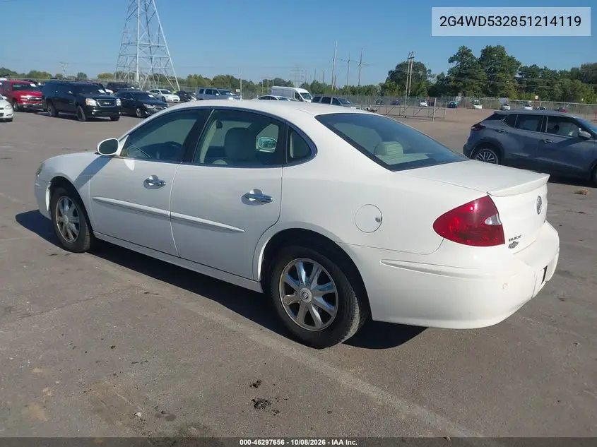 2005 BUICK LACROSSE VIN 2G4WD532851214119 — фото 3