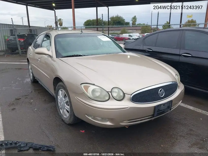 BUICK LACROSSE 2005, VIN 2G4WC532151243397