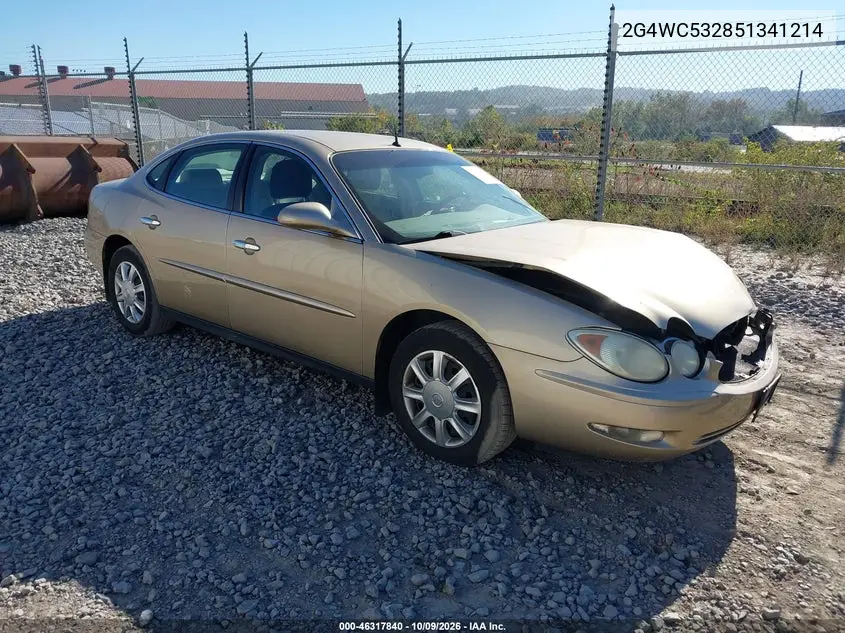 BUICK LACROSSE 2005, VIN 2G4WC532851341214