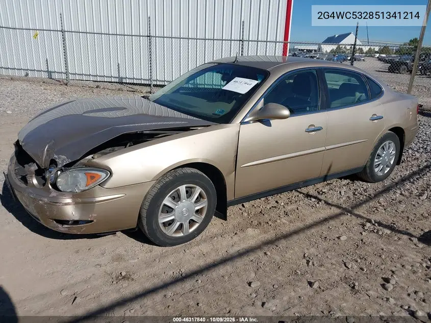 2005 BUICK LACROSSE VIN 2G4WC532851341214 — фото 2
