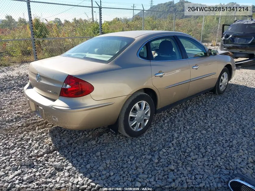 2005 BUICK LACROSSE VIN 2G4WC532851341214 — фото 4