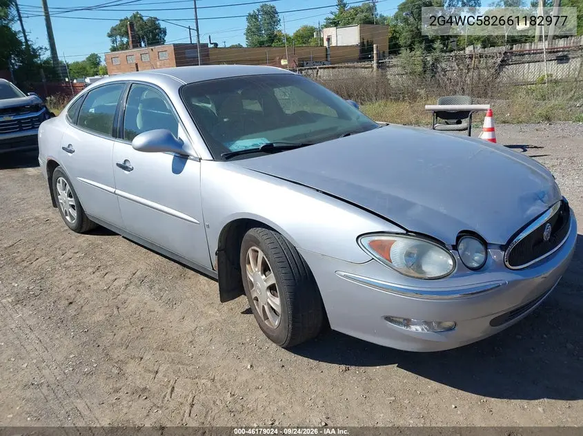 BUICK LACROSSE 2006, VIN 2G4WC582661182977
