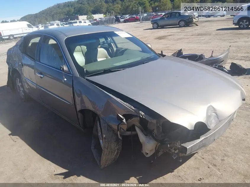 BUICK LACROSSE 2006, VIN 2G4WD582861214566
