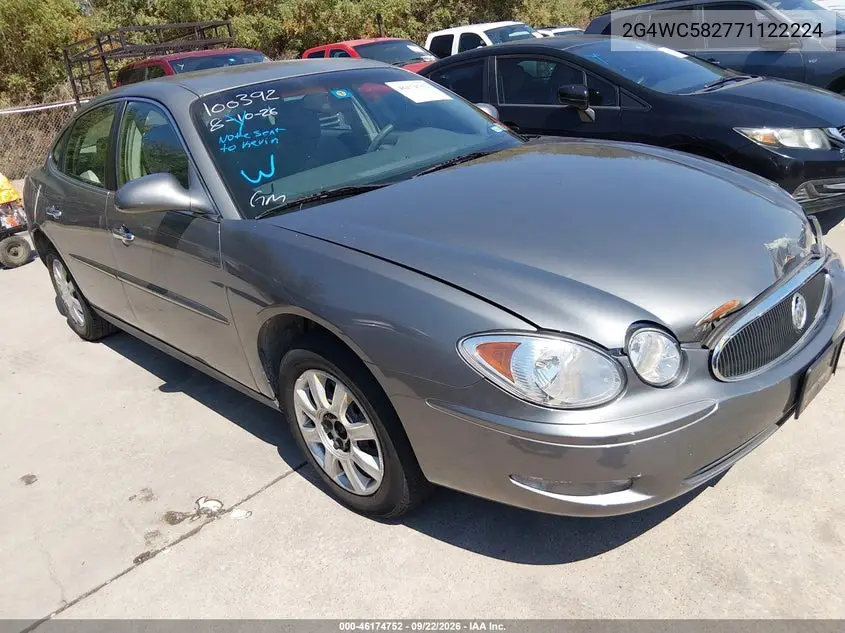 BUICK LACROSSE 2007, VIN 2G4WC582771122224