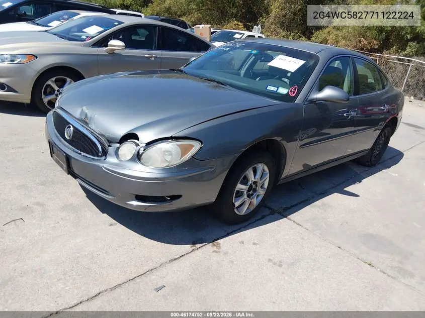 2007 BUICK LACROSSE VIN 2G4WC582771122224 — фото 2