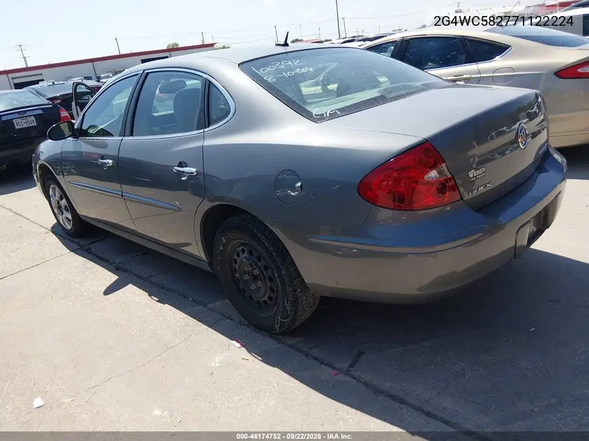 2007 BUICK LACROSSE VIN 2G4WC582771122224 — фото 3