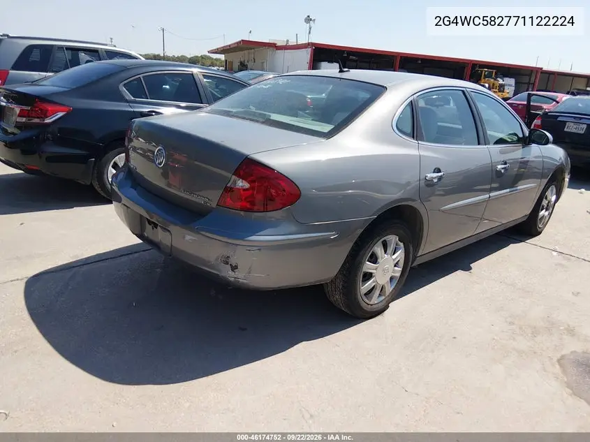 2007 BUICK LACROSSE VIN 2G4WC582771122224 — фото 4