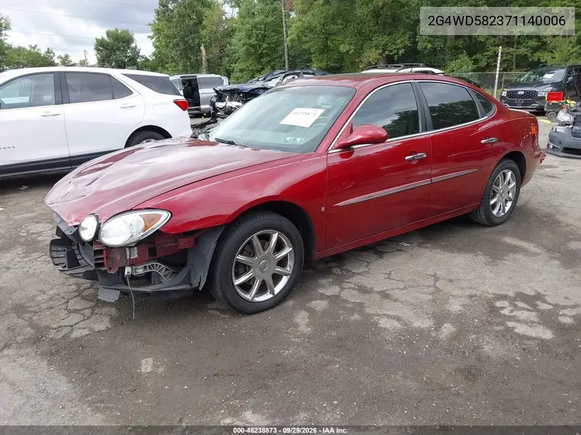 2007 BUICK LACROSSE VIN 2G4WD582371140006 — фото 2