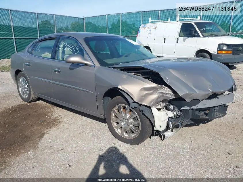 BUICK LACROSSE 2007, VIN 2G4WD582471131346