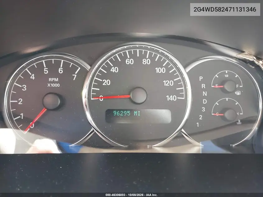 2007 BUICK LACROSSE VIN 2G4WD582471131346 — фото 7