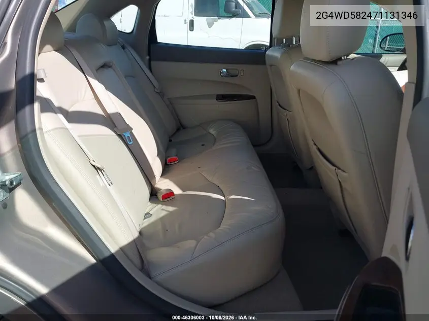 2007 BUICK LACROSSE VIN 2G4WD582471131346 — фото 8