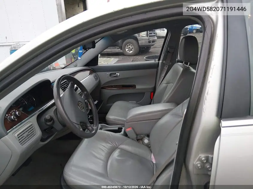 2007 BUICK LACROSSE VIN 2G4WD582071191446 — фото 5