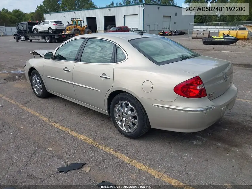 2008 BUICK LACROSSE VIN 2G4WD582481192200 — фото 3